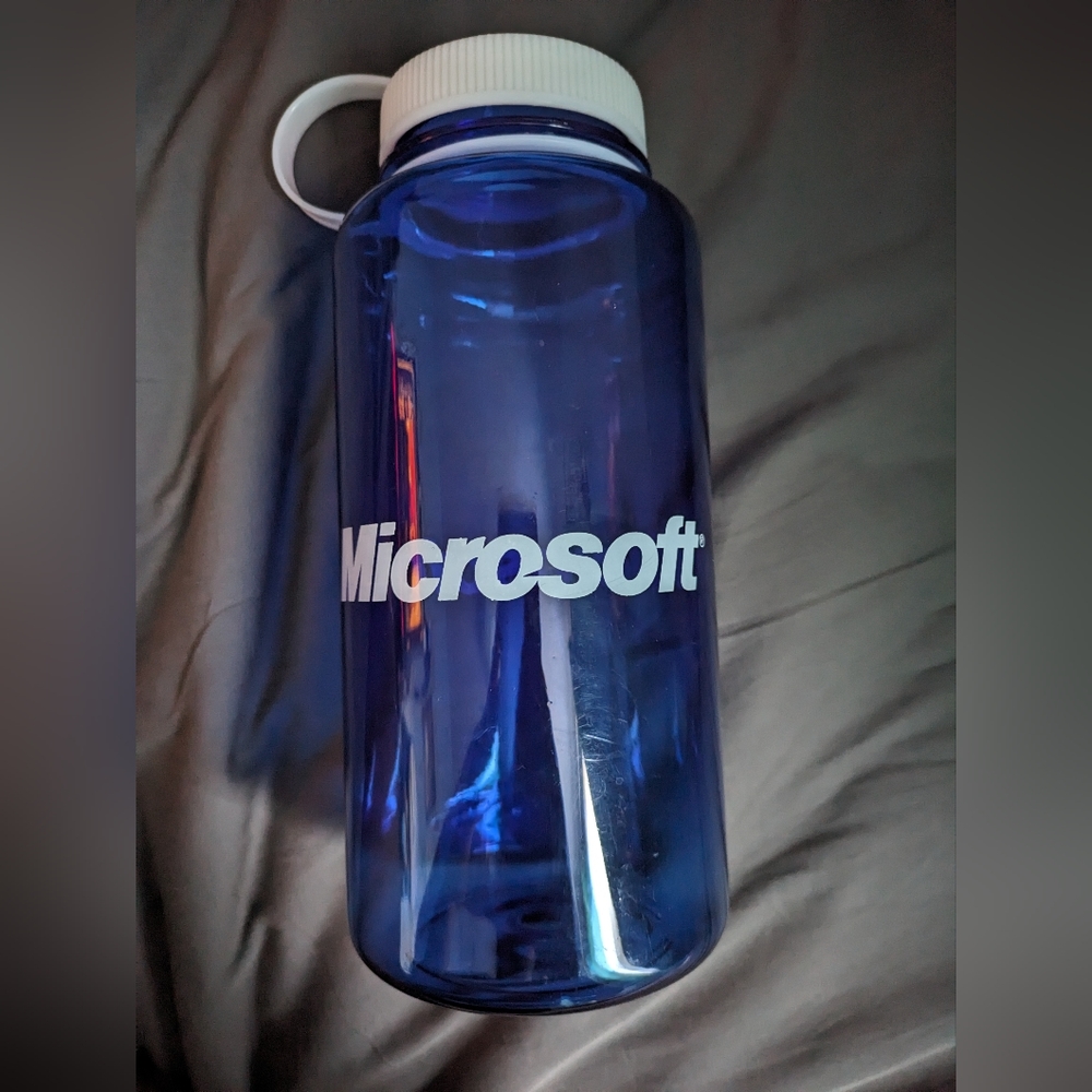 Microsoft Plastic Twist Cap Water Bottle